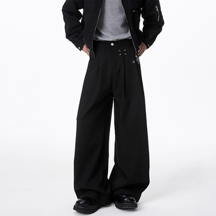 秋冬宽松直筒阔腿休闲潮流运动裤 INXX 男士 垂感西裤 子 STREET美式
