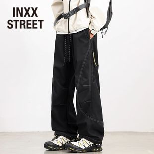 休闲裤 NXX 秋冬加绒加厚防寒束脚工装 男女同款 STREET防水冲锋裤