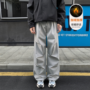 工装 裤 2025冬季 INXX 潮流百搭直筒加绒休闲裤 男士 新款 STREET美式