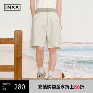 男女同款 仿翻袋口袋短裤 INXX XRF2240975 潮牌双色面料休闲裤