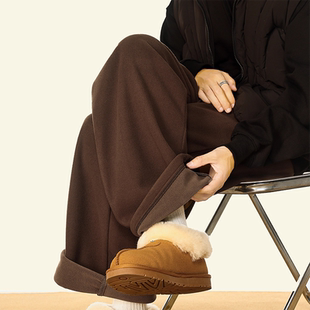 长裤 INXX 潮牌新款 男女秋冬季 子 STREET百搭直筒加绒加厚休闲卫裤