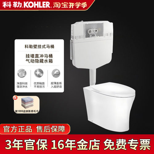科勒马桶隐藏水箱墙排马桶