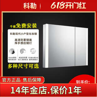 科勒新维乐镜柜现代简约轻奢小户型化妆镜卫生间浴室洗漱柜30549T