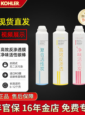科勒净水机滤芯80031T/80041T直饮水机耗材活性炭配件KP040/KP050