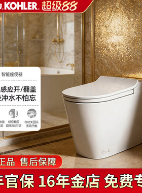 科勒星逸智能马桶一体坐便器感应自动冲水冲洗暖风38131/38009