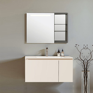 科勒浴室柜卫生间台盆柜子逸清洗手盆柜奶油风浴室家具