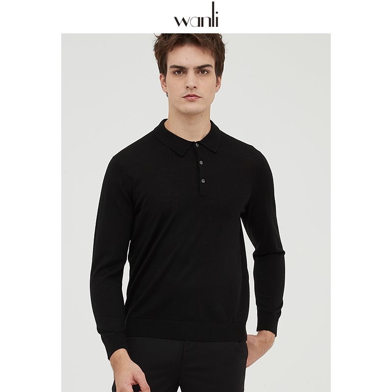 万丽长袖羊毛商务休闲毛衣