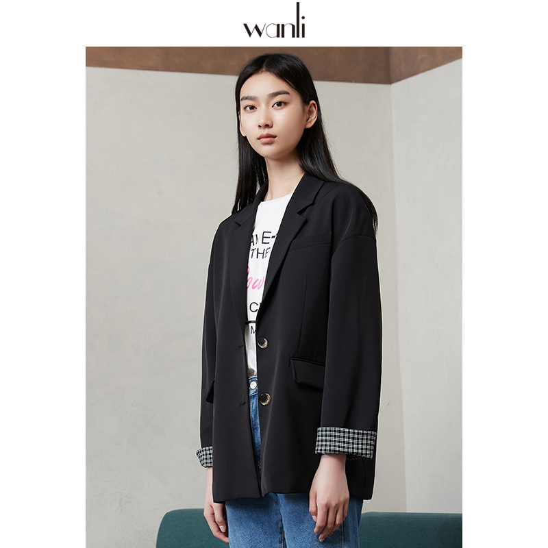 万丽女装2021年宽松时尚休闲西服