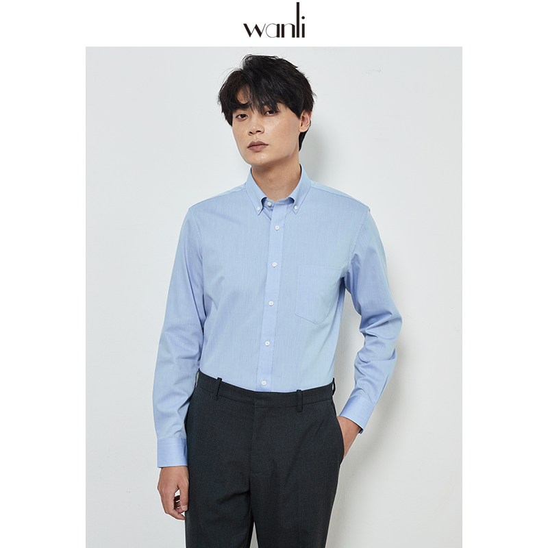 万丽服饰秋款多色男士长袖衬衫