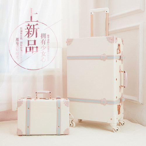 sarahface复古行李箱女手提箱