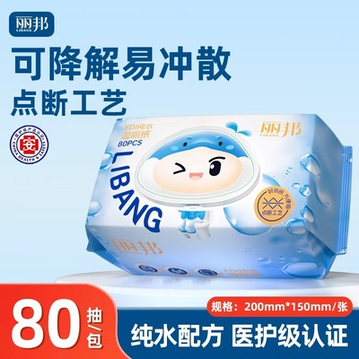 医护级湿厕纸80抽200*150mm