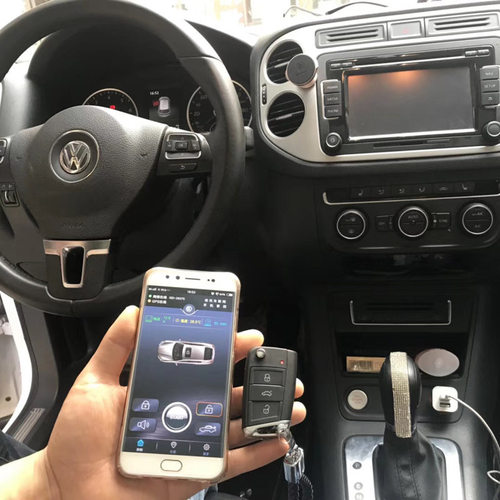 升级一键启动无钥匙进入手机控车