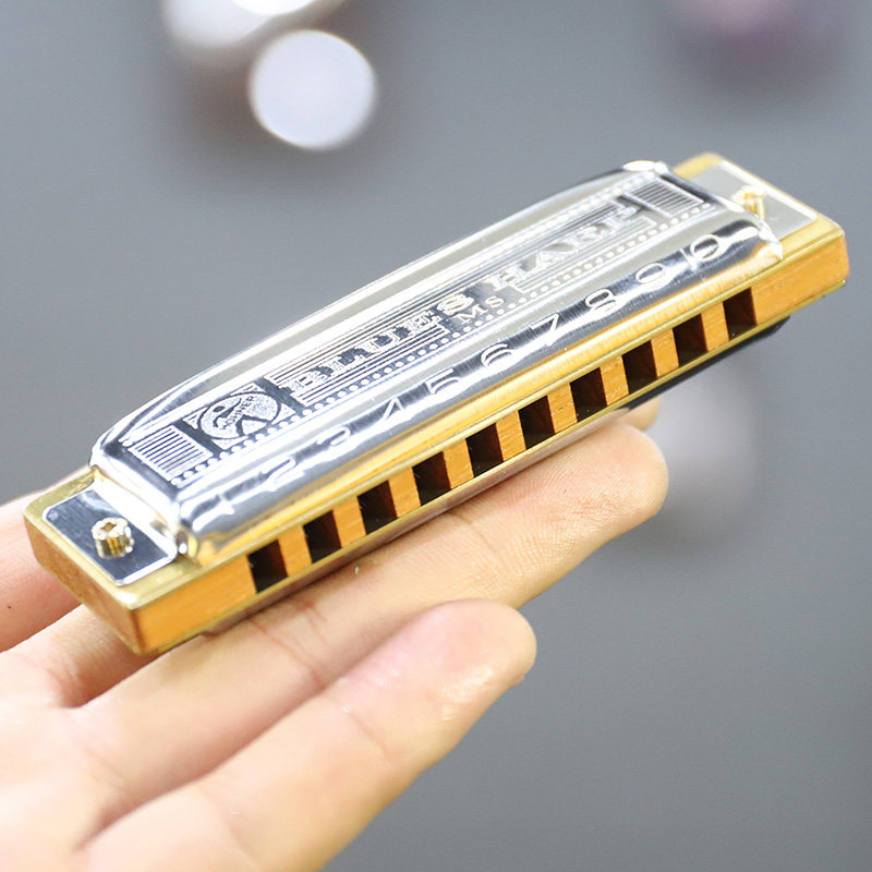 德国和莱Hohner Blues Harp BH十孔布鲁斯口琴初学者成人专业正品