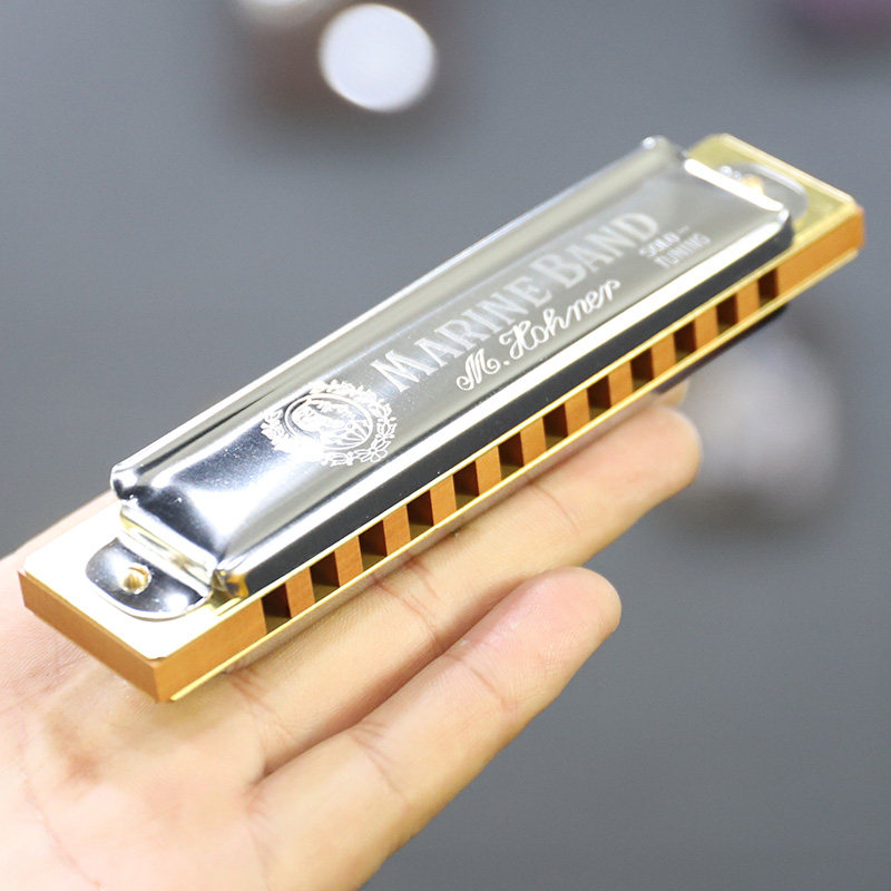 德国hohner marine band 364/24 12孔布鲁斯口琴初学者全音阶正品