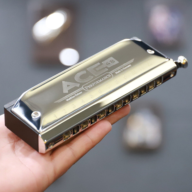 德国和来HOHNER ACE48 12孔半音阶口琴初学入门学生成人专业演奏
