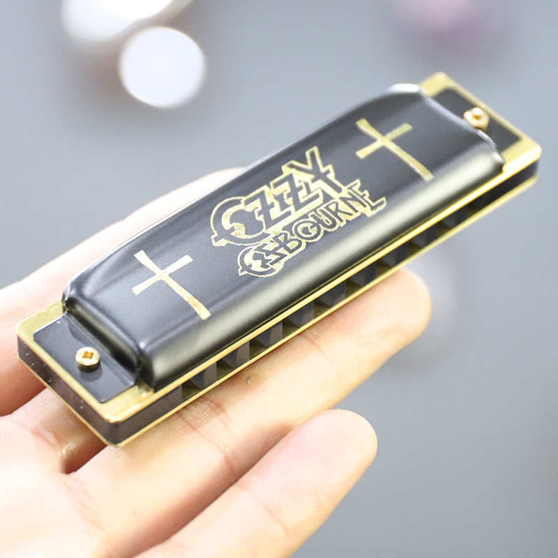 德国和莱hohner Ozzy十孔布鲁斯口琴10孔初学者学生成人入门专业