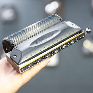 日本铃木Suzuki半音阶口琴静音弱音装置适用scx48 12孔天狼星