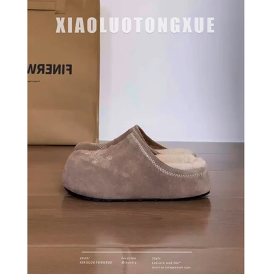 勃肯鞋女2025年秋冬小个子增高软底时尚韩版百搭厚底加绒保暖棉鞋