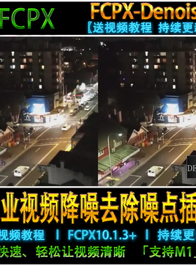 FCPX降噪插件-专业视频降噪去除噪点插件 FCPX-Denoise含视频教程