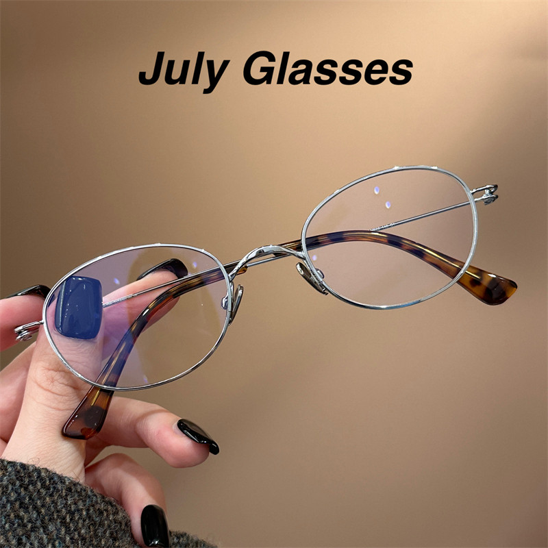 复古冷银玳瑁小椭圆框钛眼架镜超轻配度数近视素颜防蓝光镜框斯文,ZIPPO/瑞士军刀/眼镜,定制成品光学镜,淘宝优惠券,粉丝福利购,淘宝优惠卷