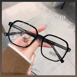 网红同款近视眼镜架女超轻TR多边方形框可配度数防蓝光辐射韩版潮