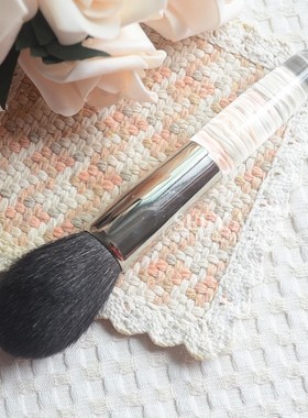 原D化妆刷Trish 37#灰鼠毛腮红刷TM柔软动物毛羊毛修容刷无标包邮