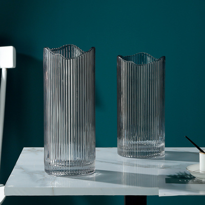 不规则玻璃花瓶富贵竹欧式