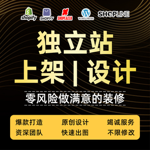 产品上架美工shopify跨境电商wordpress建站详情页设计主图设计