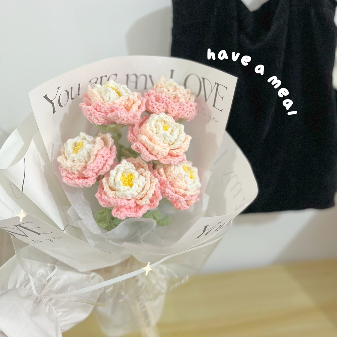 重瓣芍药花束diy材料包图片
