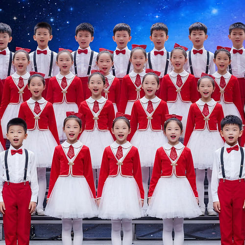 儿童合唱演出服男女童礼服