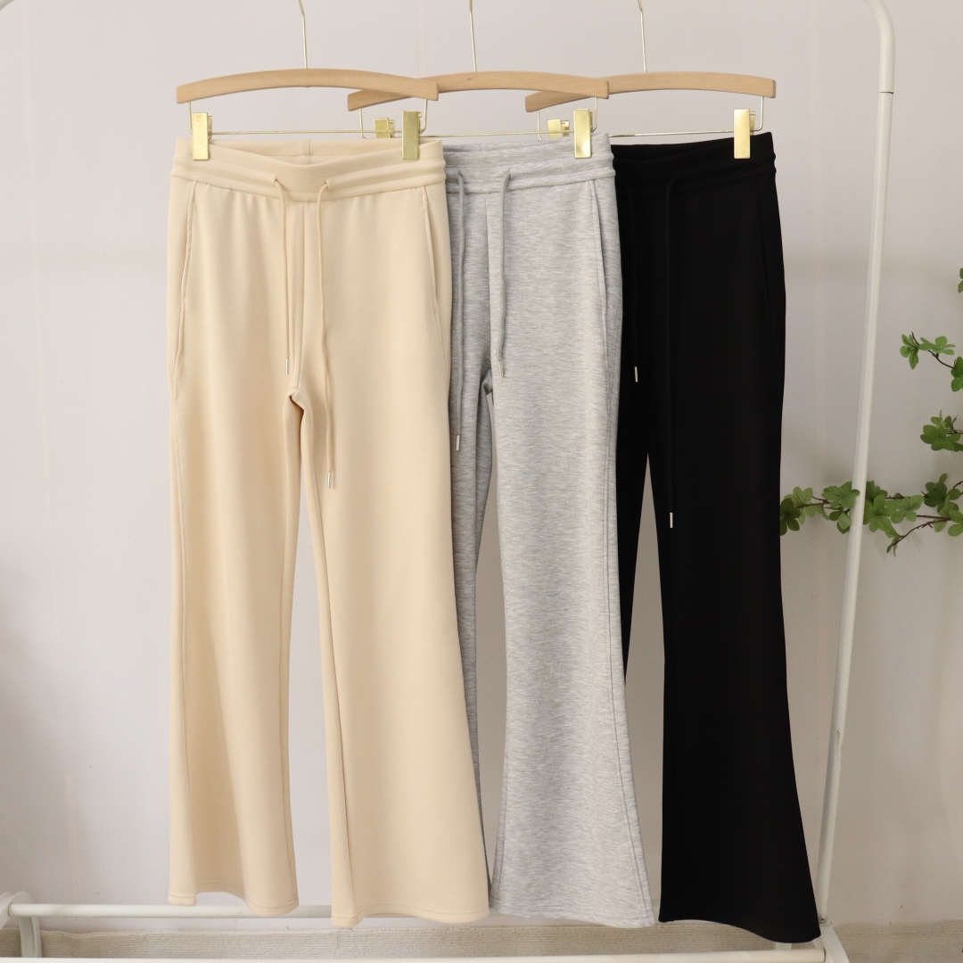 纸片人喇叭裤~25春成人空气层丝滑垂感长裤 大童初高中少女休闲