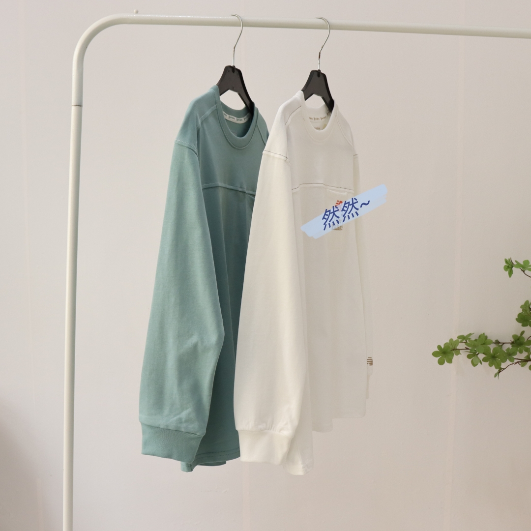 25春男女童纯棉T恤 中大童卡通印花圆领口袋长袖打底衫 130-170码