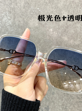 透明新款韩版可配近视太阳眼镜