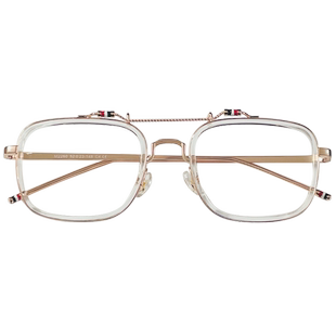 双梁玳瑁色近视眼镜女生可配度数大框圆脸素颜防蓝光眼镜框镜架女