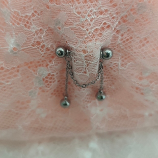 乳钉乳环链铃铛款 胸链单链不锈钢情侣穿刺饰品男女通用