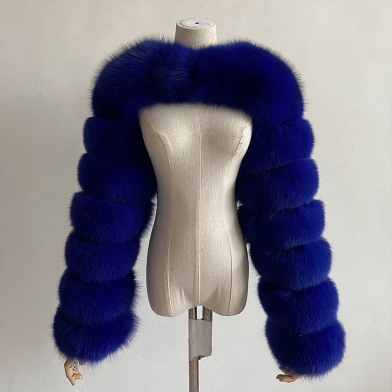 欧美皮草外套狐狸毛时尚仿皮草秋冬外套皮草新款女装披肩厂家