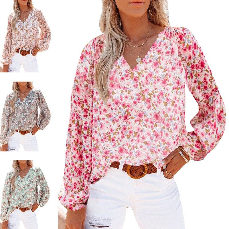 新款亚马逊秋冬 欧美女装领雪纺上衣女灯笼袖 血碎花雪纺衫,模玩/动漫/周边/娃圈三坑/桌游,lolita洛丽塔连衣裙,淘宝优惠券,粉丝福利购,淘宝优惠卷