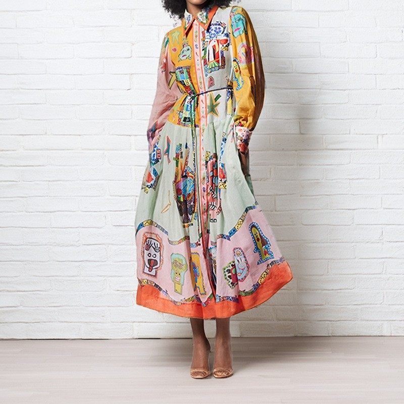 跨境亚马逊速卖通欧美女装复古印花灯笼袖收腰大摆欧美连衣裙,个性定制/设计服务/DIY,连衣裙加工定制,淘宝优惠券,粉丝福利购,淘宝优惠卷