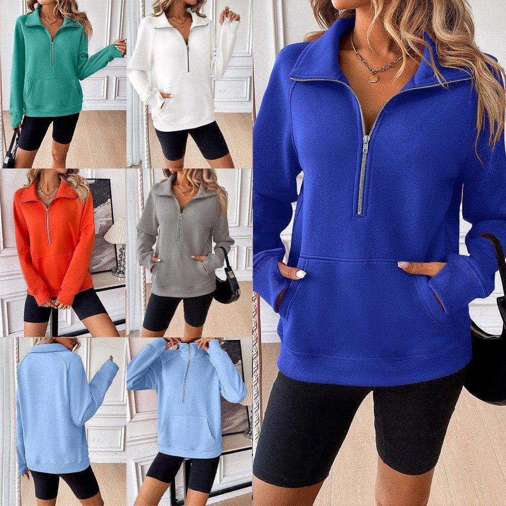 亚马逊秋冬新款 跨境欧美女装 宽松套头长袖休闲卫衣上衣 女,个性定制/设计服务/DIY,连衣裙加工定制,淘宝优惠券,粉丝福利购,淘宝优惠卷