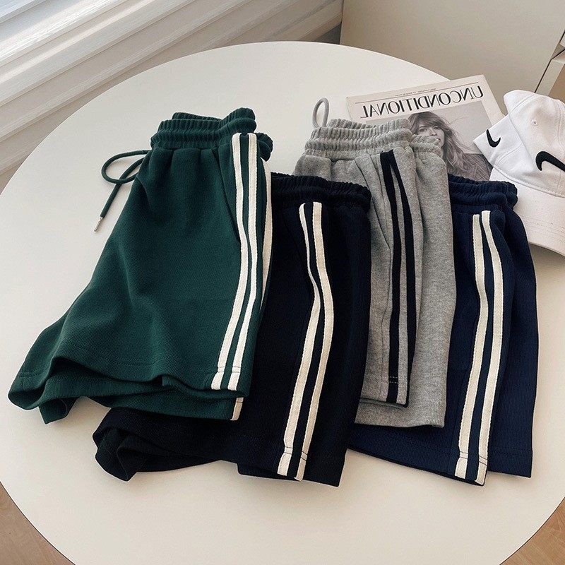 跨境棉质高腰大码运动休闲短裤女夏季新款韩版条纹直筒帯口袋裤子,个性定制/设计服务/DIY,连衣裙加工定制,淘宝优惠券,粉丝福利购,淘宝优惠卷