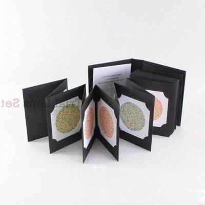 24New 2024 Ishihara Book 38 Plates Optometry Color Blindness