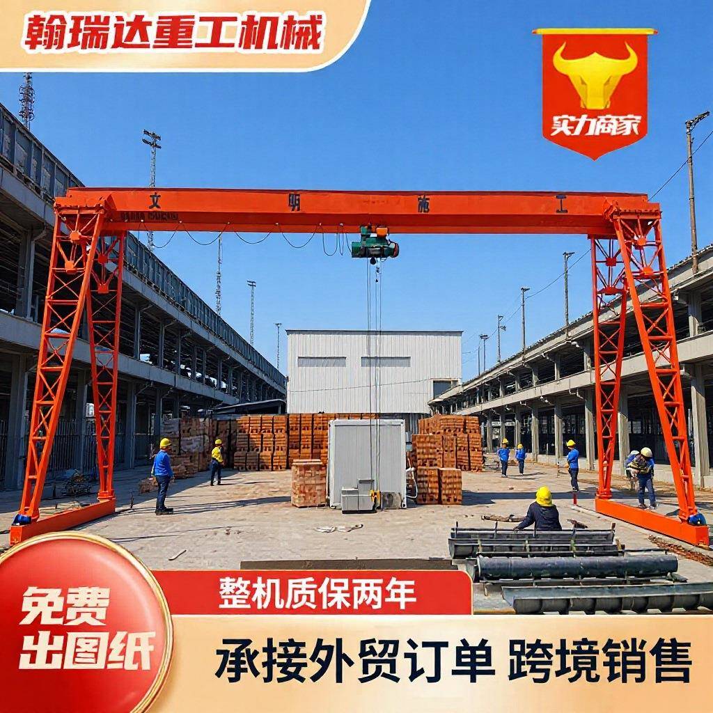 单梁龙门吊起重机室外作业大吨位门式起重机10吨20吨0吨龙门吊