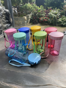 散漫一世 特百惠真品人气防漏密封水杯雅致迷你莹彩随心杯310ML