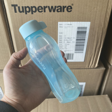 散漫一世-特百惠真品塑料运动防漏便携迷你霓虹依可环保瓶310ML