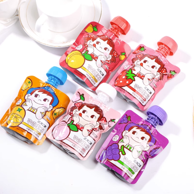 不二家可吸果冻小孩零食图片
