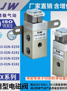 VEX1133-02N-X259-X242-01N海宝等离子切割机气动大流量电磁阀24V