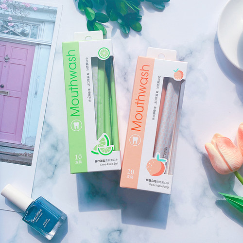 miniso名创优品一次性清新漱口水