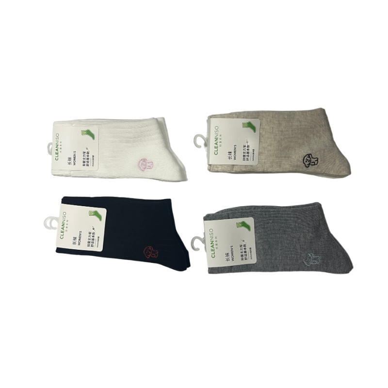 两双装韩系简约抽条女士长袜A