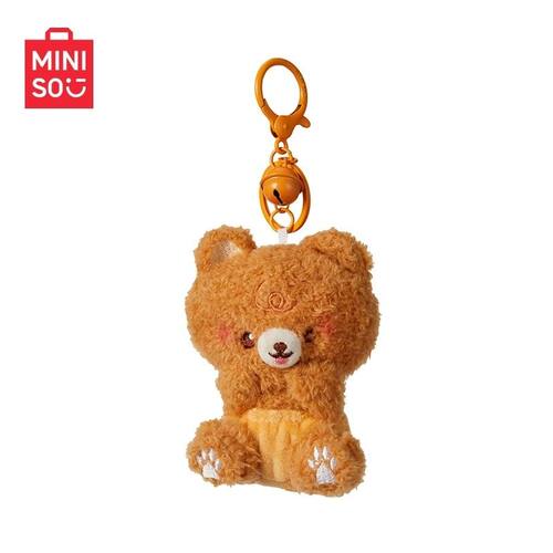 MINISO名创优品Baby棕色小熊毛绒挂件超Q萌可爱钥匙扣书包挂饰
