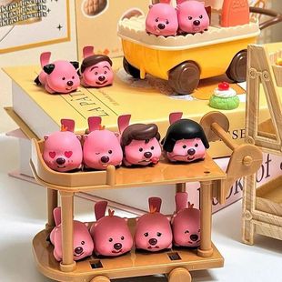 MINISO名创优品LOOPY系列趴姿粒粒盲盒摆件潮玩手办露比摆件礼物